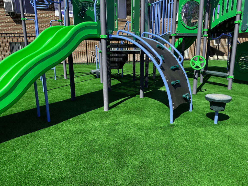 playscape on turf